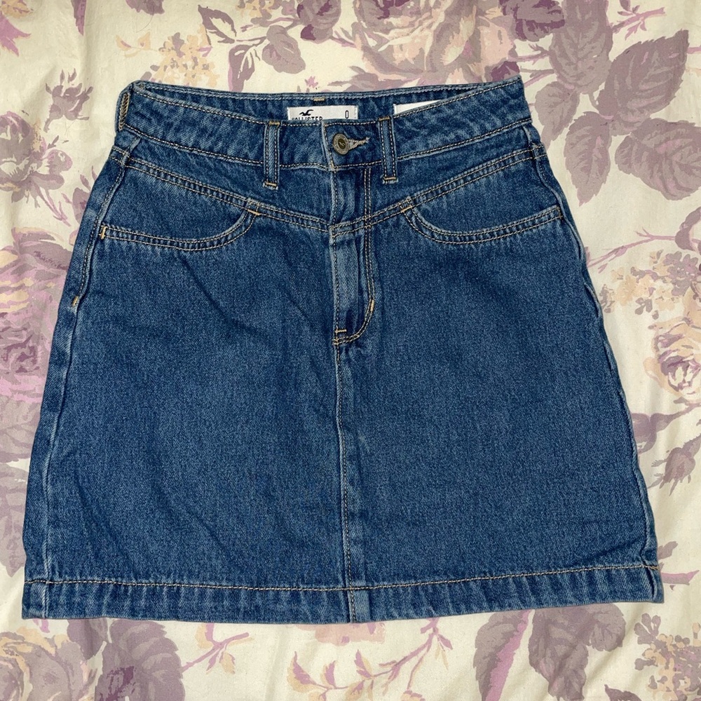 Hollister Ultra High Rise 0 Jean Skirt
